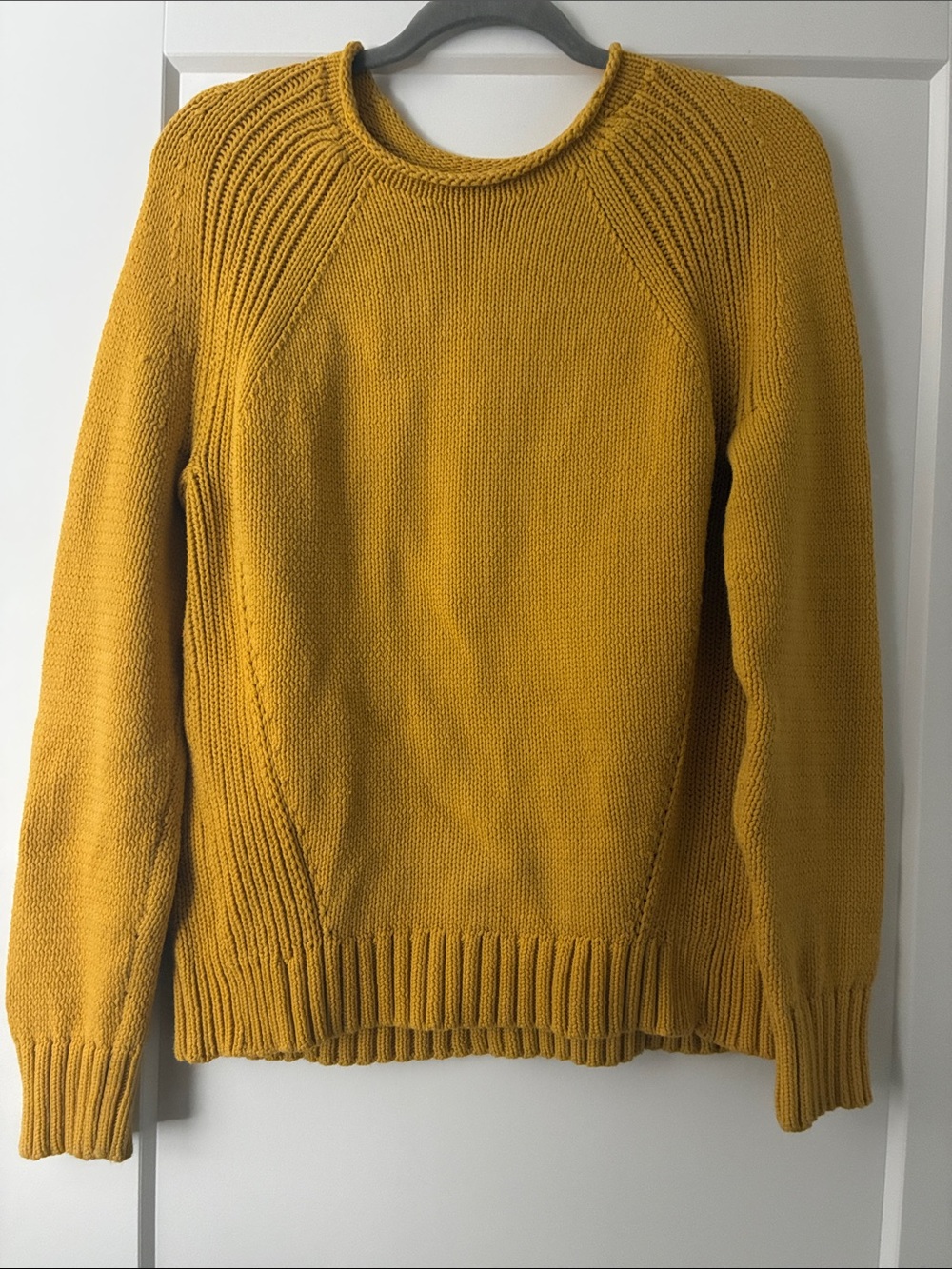 J. Crew Mustard Yellow Crewneck Sweater